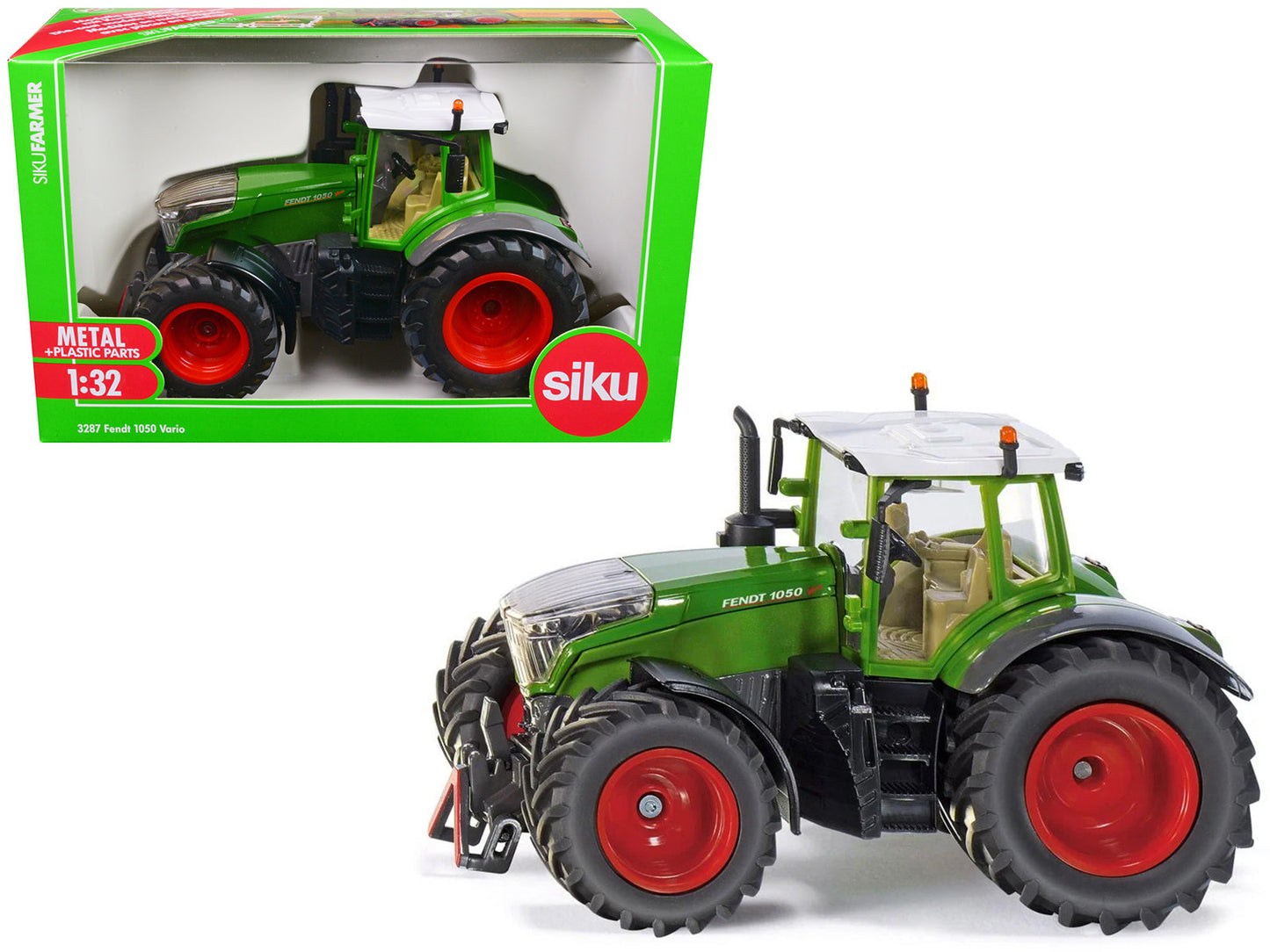 Fendt 1050 Vario Tractor Green with White Top 1/32 Diecast Model