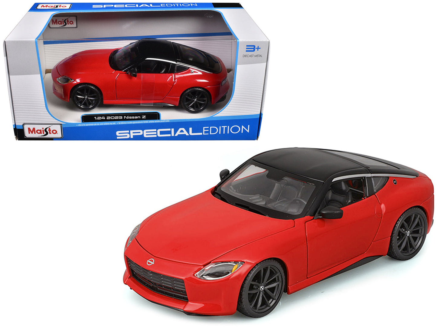 2023 Nissan Z Red with Black Top "Special Edition" Series 1/24 Diecast Model Car
