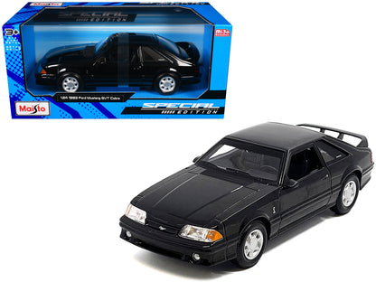 1993 Ford Mustang SVT Cobra Black "Special Edition" Series 1/24 Diecast Model Car