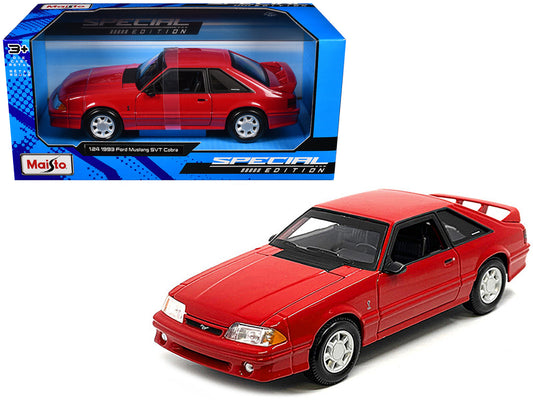 1993 Ford Mustang SVT Cobra Red "Special Edition" Series 1/24 Diecast Model Car