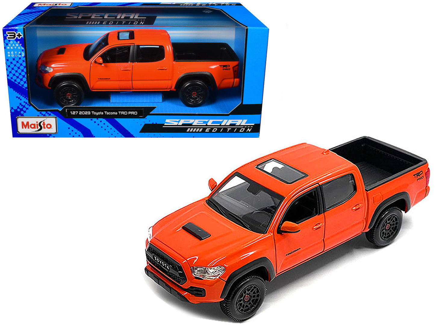 2023 Toyota Tacoma TRD PRO Pickup Truck Solar Octane Orange with Sunroof "Special Edition" Series 1/27 Diecast Model Car