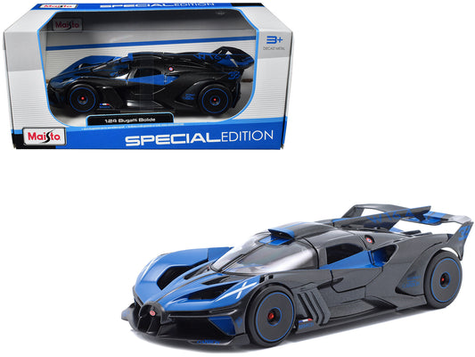 Bugatti Bolide Blue and Black Metallic "Special Edition" Series 1/24 Diecast Model Car