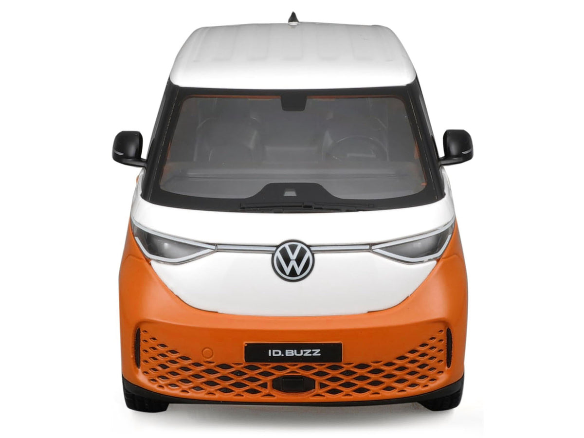 2023 Volkswagen ID. Buzz Van Orange and White "Special Edition" Series 1/24 Diecast Model Car
