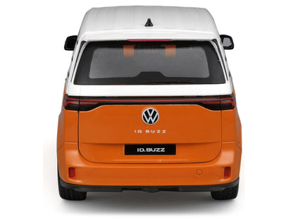 2023 Volkswagen ID. Buzz Van Orange and White "Special Edition" Series 1/24 Diecast Model Car