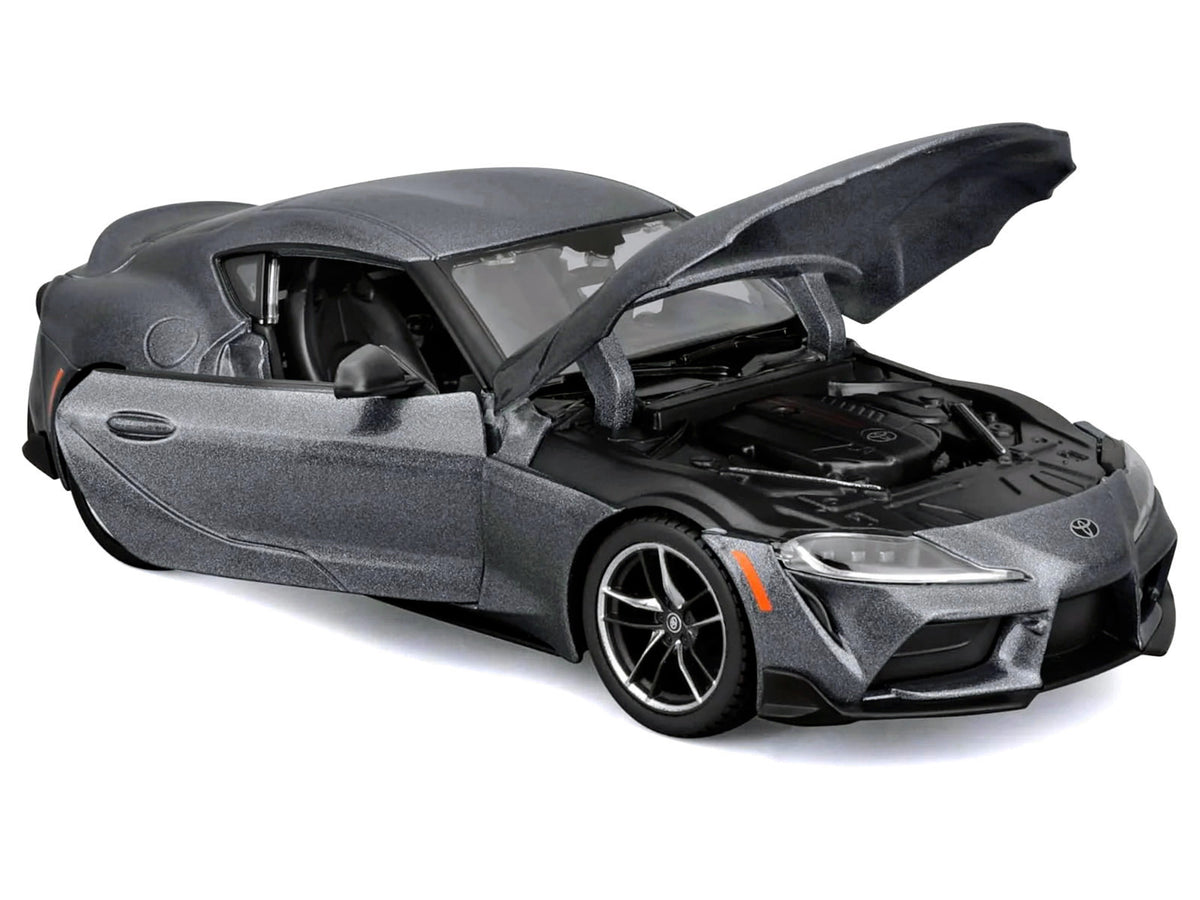 Toyota GR Supra Gray Metallic "Special Edition" Series 1/24 Diecast Model Car