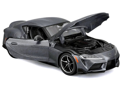 Toyota GR Supra Gray Metallic "Special Edition" Series 1/24 Diecast Model Car