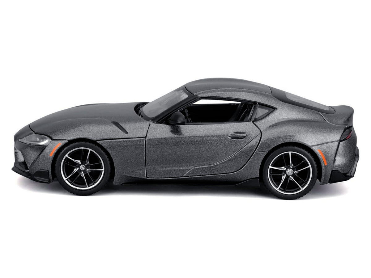 Toyota GR Supra Gray Metallic "Special Edition" Series 1/24 Diecast Model Car
