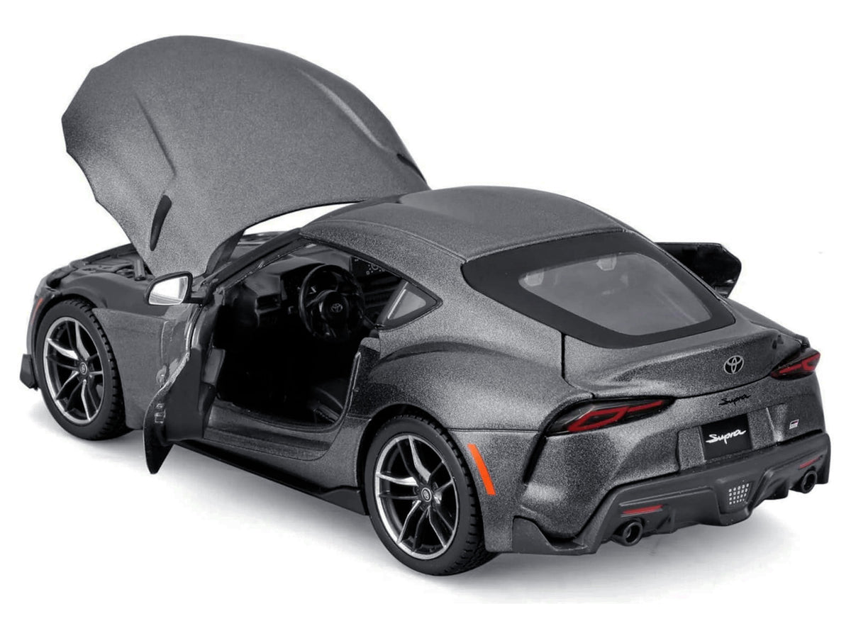 Toyota GR Supra Gray Metallic "Special Edition" Series 1/24 Diecast Model Car