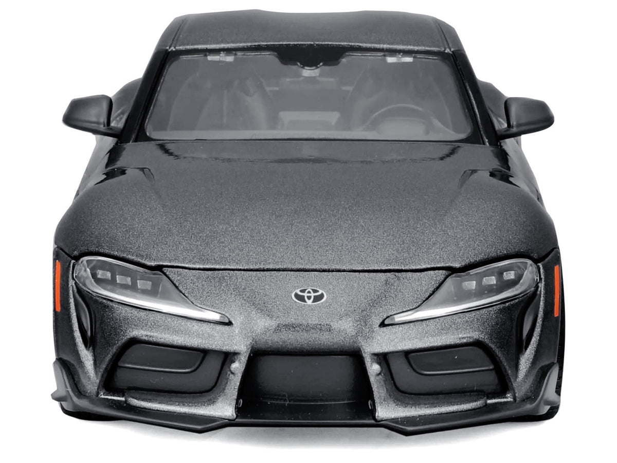 Toyota GR Supra Gray Metallic "Special Edition" Series 1/24 Diecast Model Car
