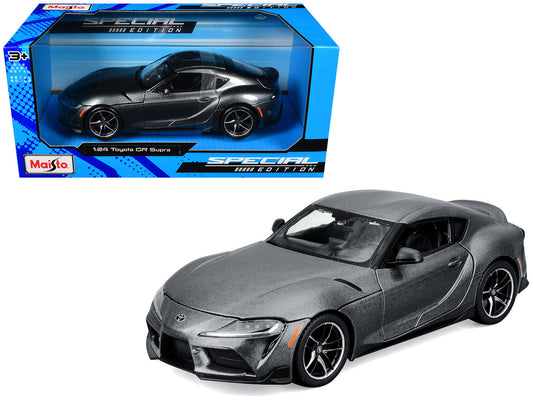 Toyota GR Supra Gray Metallic "Special Edition" Series 1/24 Diecast Model Car