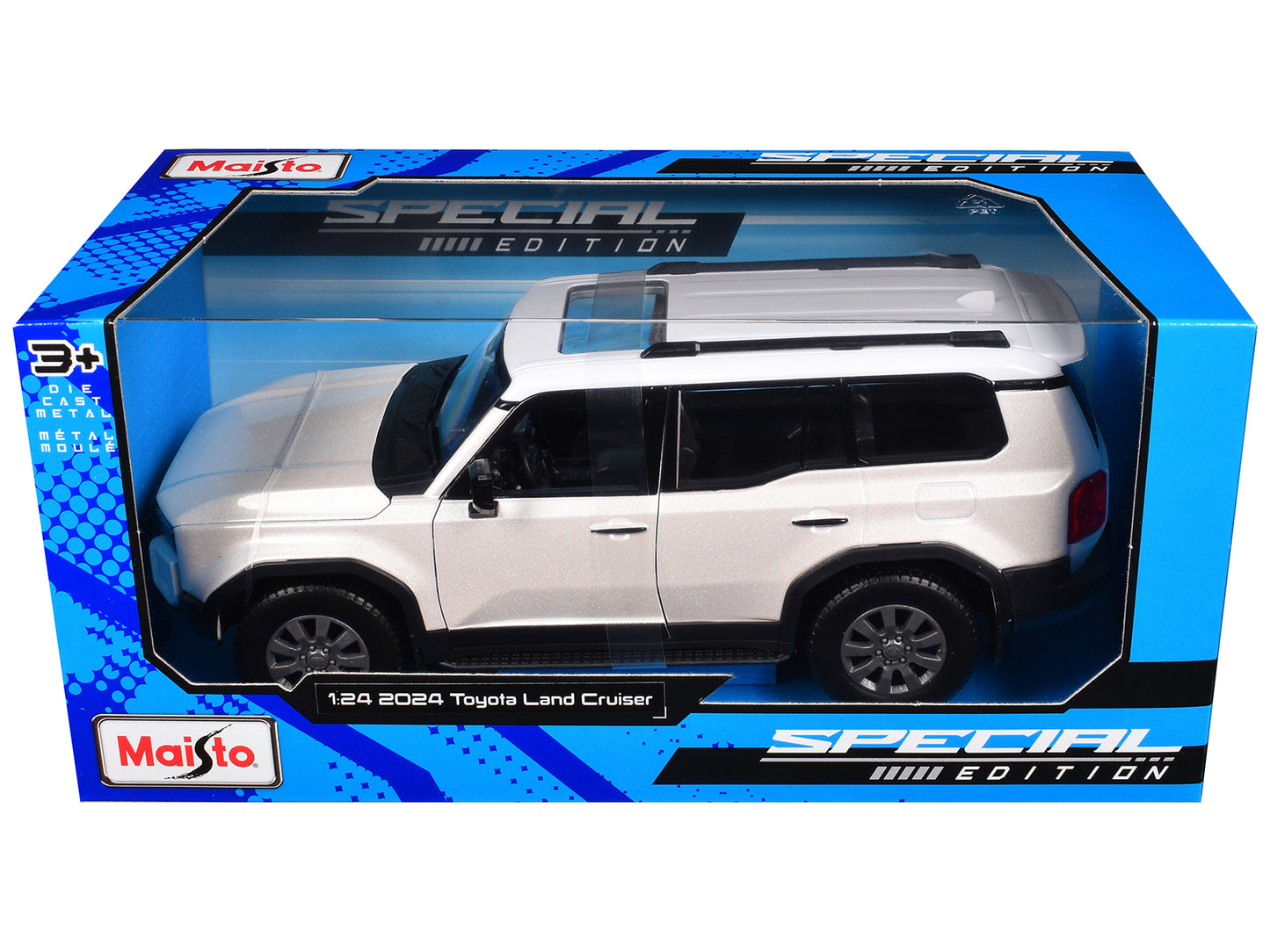 2024 Toyota Land Cruiser Pearl White Metallic with White Top "Special Edition" Series 1/24 Diecast Model Car