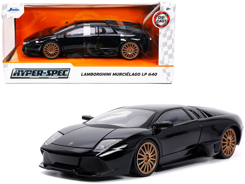 Lamborghini Murcielago LP640 Black with Copper Wheels "Hyper-Spec" Series 1/24 Diecast Model Car