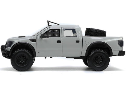 2011 Ford F-150 SVT Raptor Pickup Truck Light Gray with Extra Wheels "Just Trucks" Series 1/24 Diecast Model Car