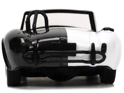 1965 Shelby Cobra 427 S/C #2 Black Metallic and White and Harvey Two-Face Diecast Figure "Batman" "Hollywood Rides" Series 1/32 Diecast Model Car