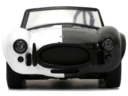 1965 Shelby Cobra 427 S/C #2 Black Metallic and White and Harvey Two-Face Diecast Figure "Batman" "Hollywood Rides" Series 1/32 Diecast Model Car