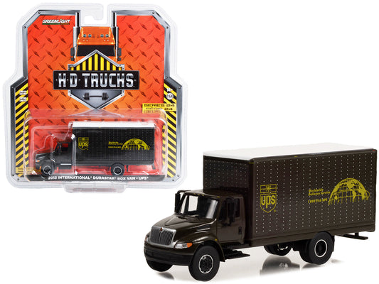 2013 International Durastar Box Van "UPS (United Parcel Service) Worldwide Delivery Service" "Heavy Duty H.D. Trucks" Series 24 1/64 Diecast Model Car