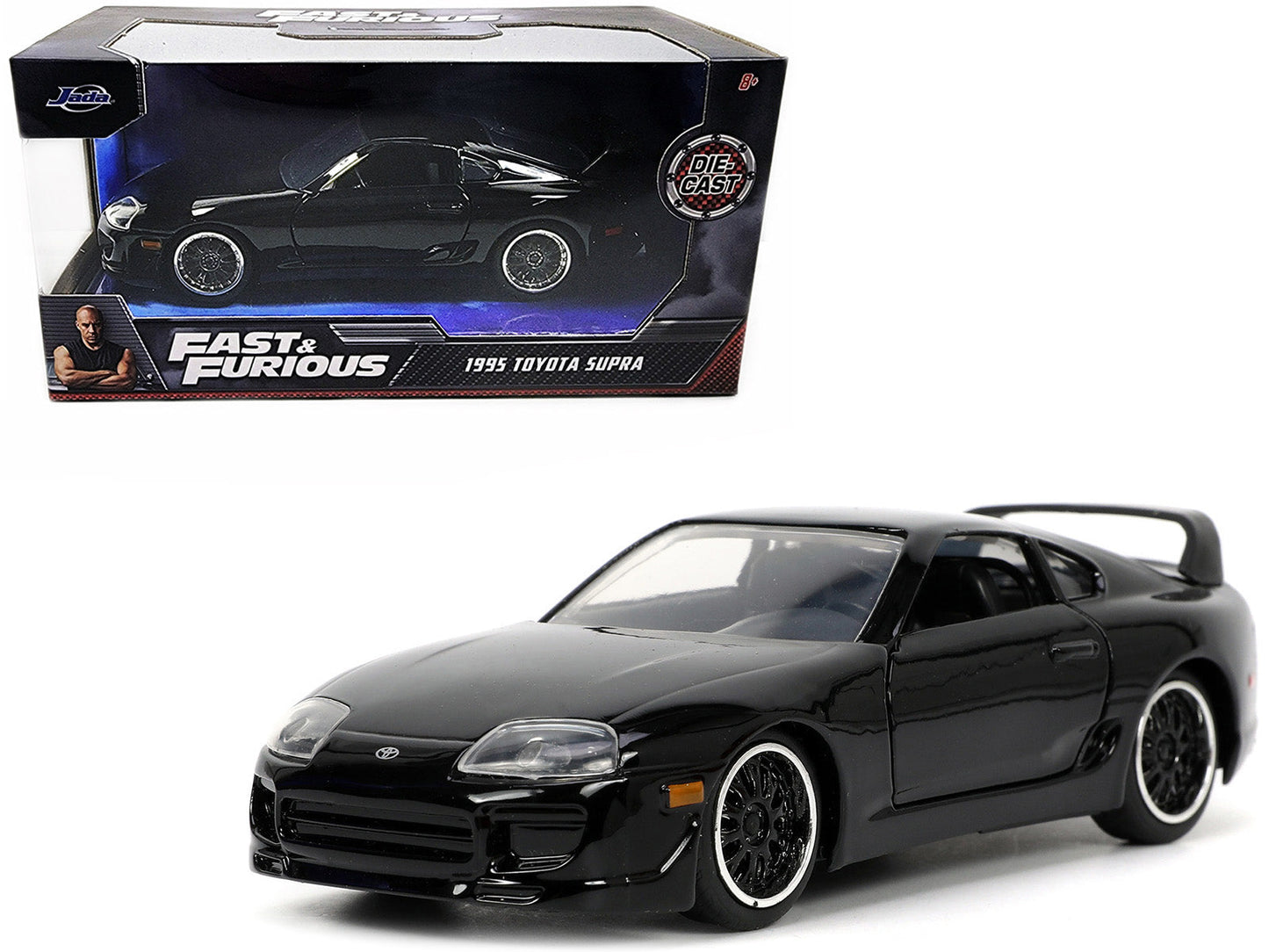 1995 Toyota Supra Black "Fast & Furious" Movie 1/32 Diecast Model Car