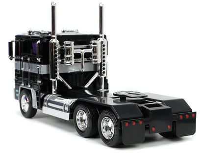 Decepticon Nemesis Prime with Robot on Chassis "Transformers" TV Series "Hollywood Rides" Series 1/24 Diecast Model