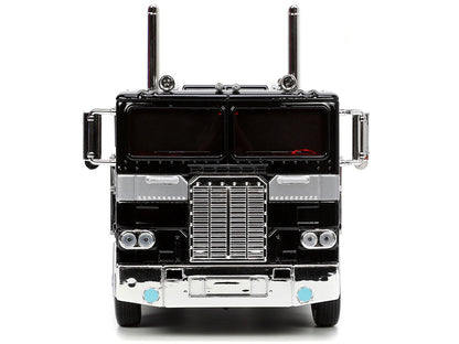 Decepticon Nemesis Prime with Robot on Chassis "Transformers" TV Series "Hollywood Rides" Series 1/24 Diecast Model