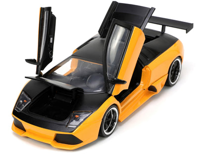 Lamborghini Murcielago LP 640 Yellow Metallic and Matt Black "Hyper-Spec" Series 1/24 Diecast Model Car