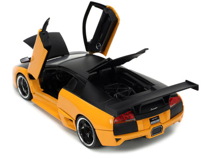Lamborghini Murcielago LP 640 Yellow Metallic and Matt Black "Hyper-Spec" Series 1/24 Diecast Model Car