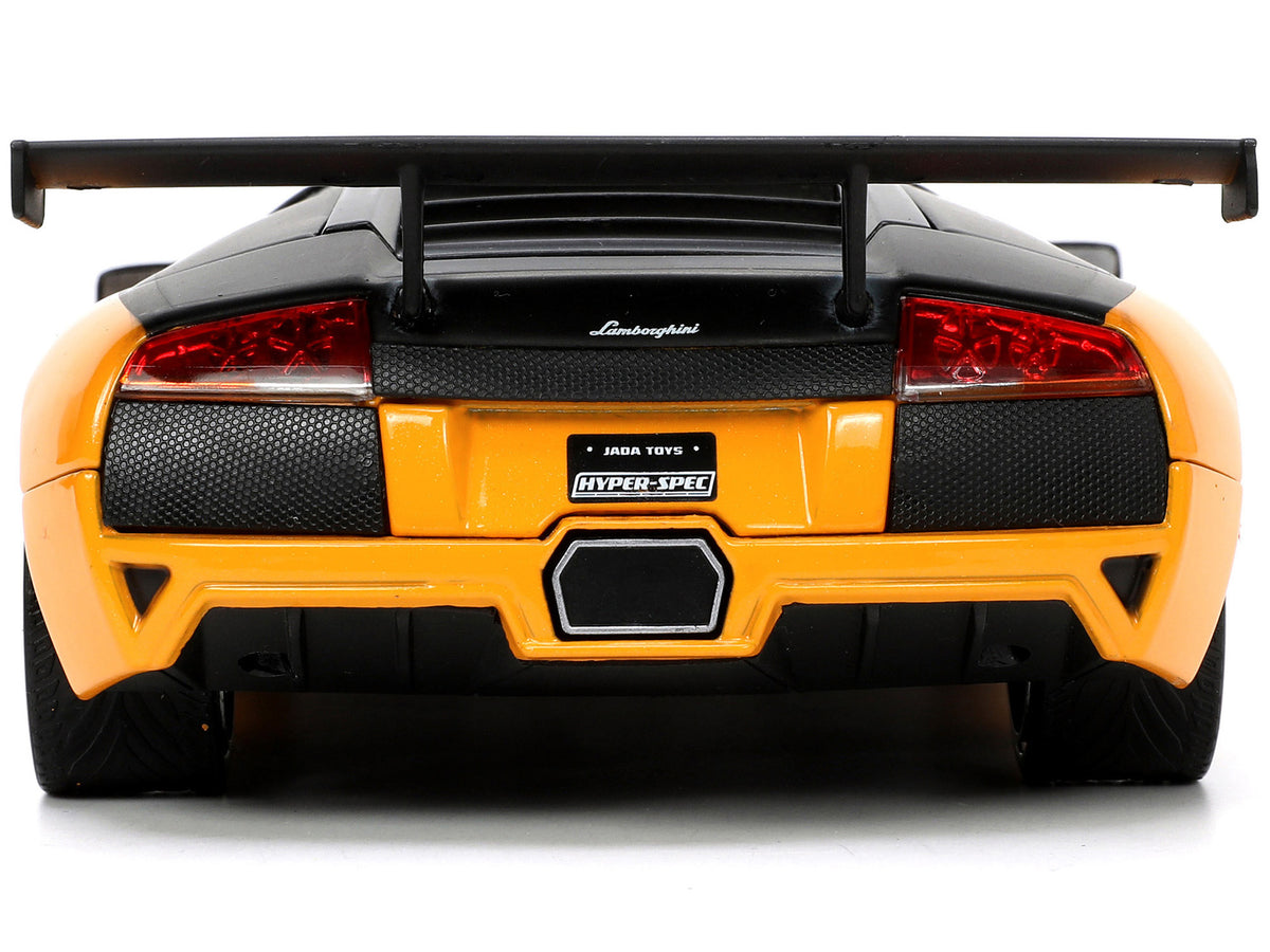 Lamborghini Murcielago LP 640 Yellow Metallic and Matt Black "Hyper-Spec" Series 1/24 Diecast Model Car