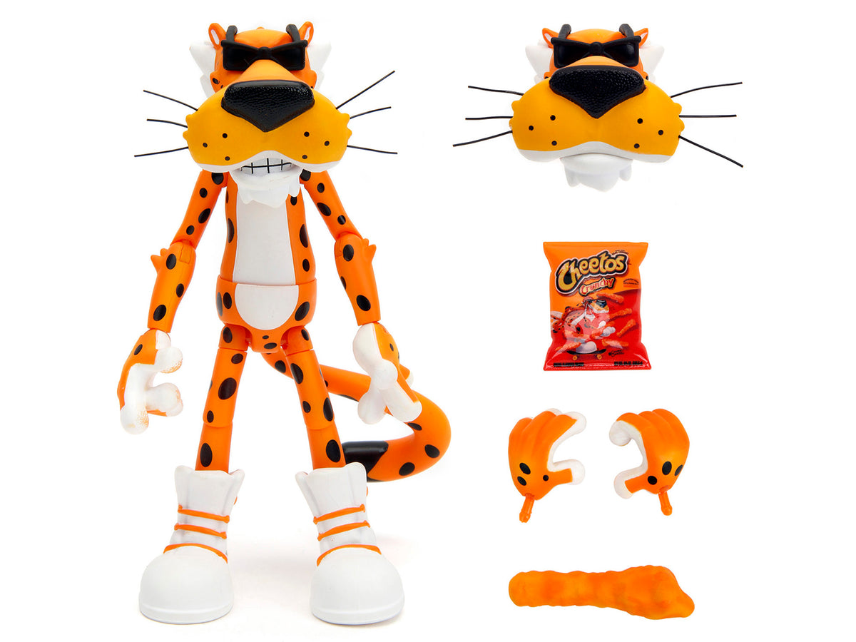 Chester Cheetah 5.5" Figure with Accessories and Alternate Head and Hands "Cheetos Crunchy" model