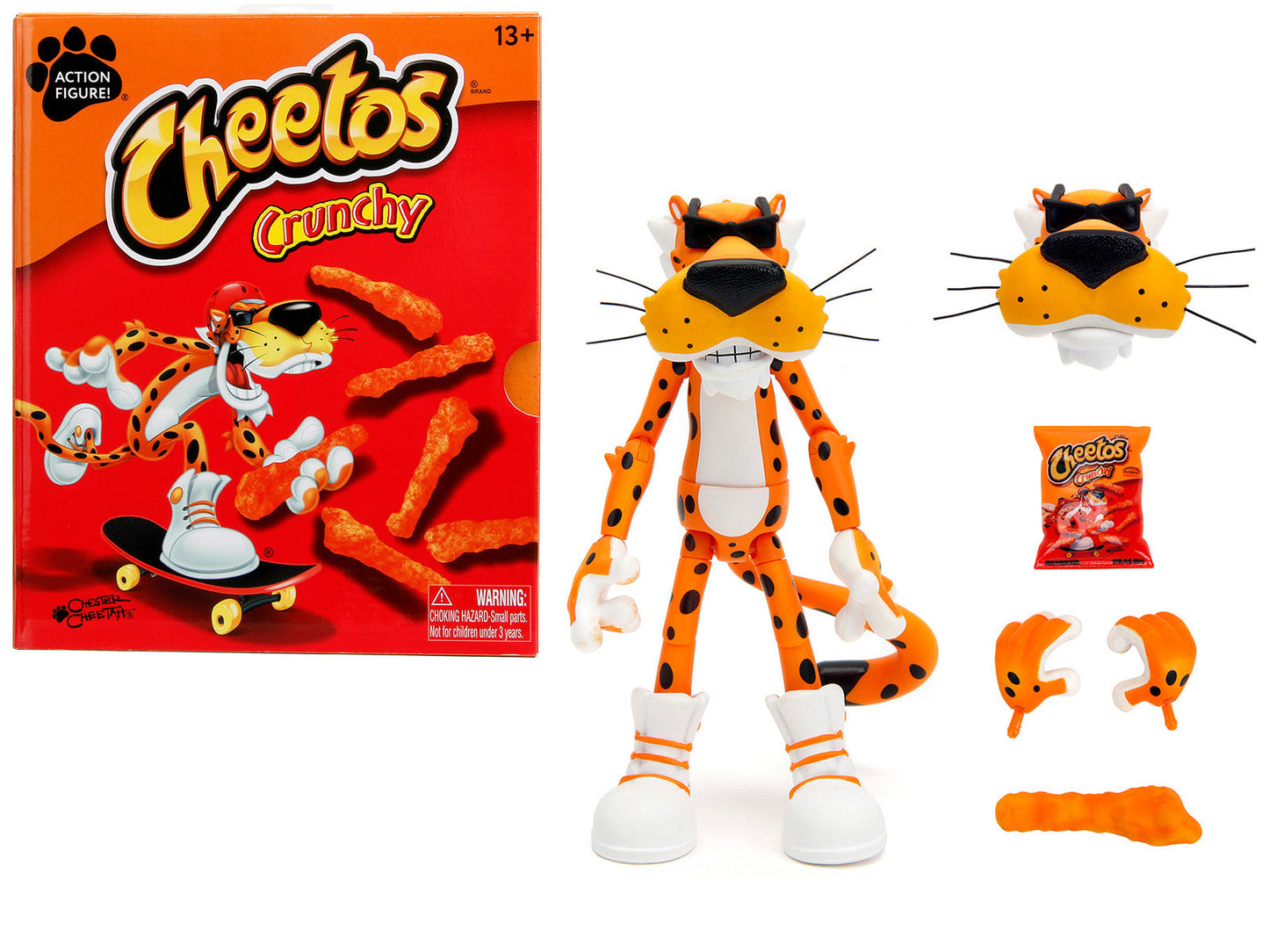 Chester Cheetah 5.5" Figure with Accessories and Alternate Head and Hands "Cheetos Crunchy" model