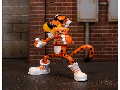 Chester Cheetah 5.5" Glow-in-the-Dark Figure with Accessories and Alternate Head and Hands "Flamin' Hot Cheetos Crunchy" Model