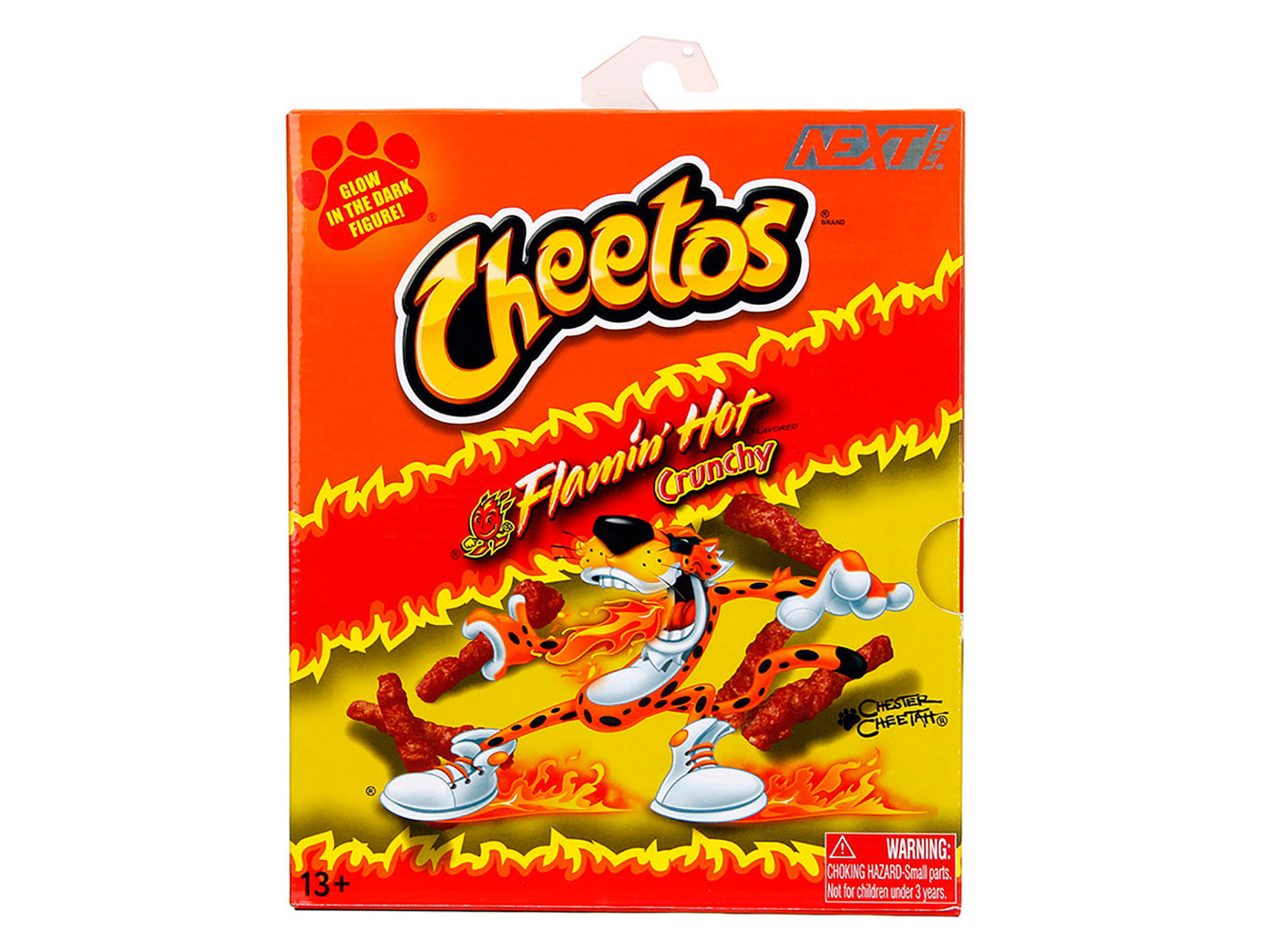 Chester Cheetah 5.5" Glow-in-the-Dark Figure with Accessories and Alternate Head and Hands "Flamin' Hot Cheetos Crunchy" Model