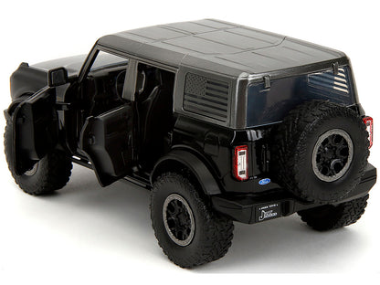 2021 Ford Bronco Badlands Black "Rigid" with Extra Wheels "Just Trucks" Series 1/24 Diecast Model Car