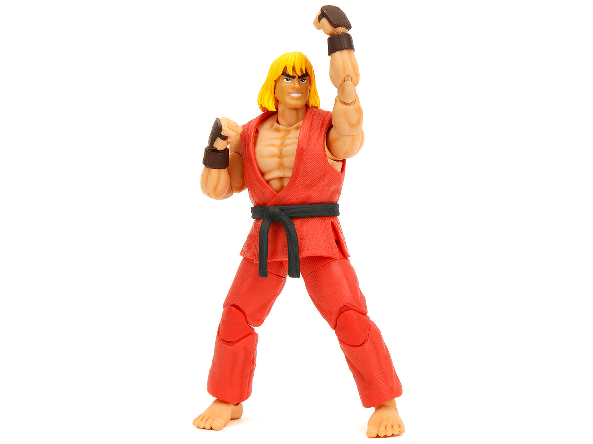 Ken 6" Moveable Figure with Accessories and Alternate Head and Hands "Ultra Street Fighter II: The Final Challengers" (2017) Video Game Model