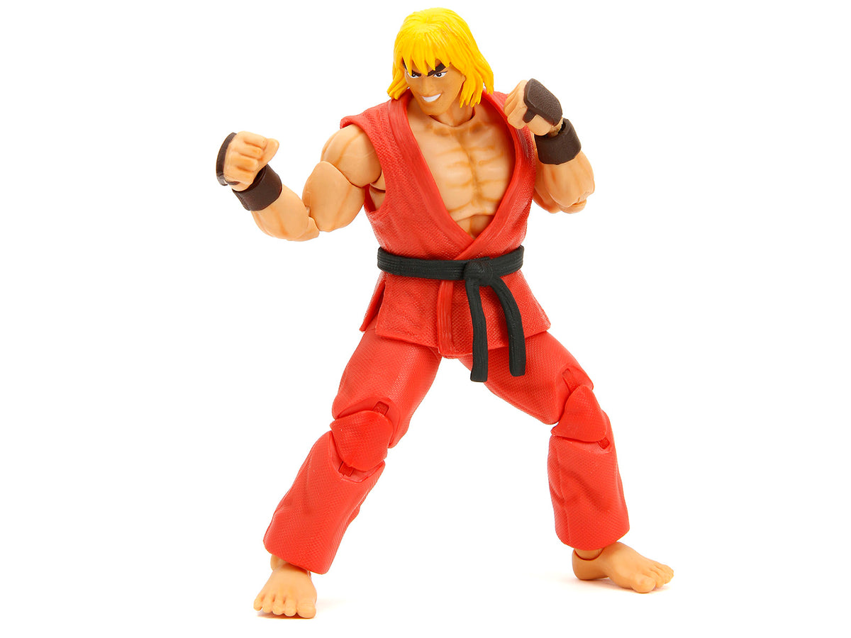 Ken 6" Moveable Figure with Accessories and Alternate Head and Hands "Ultra Street Fighter II: The Final Challengers" (2017) Video Game Model