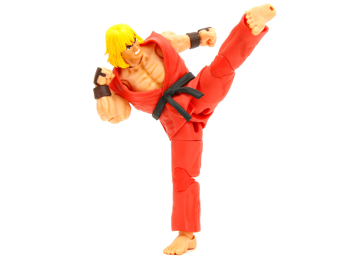 Ken 6" Moveable Figure with Accessories and Alternate Head and Hands "Ultra Street Fighter II: The Final Challengers" (2017) Video Game Model