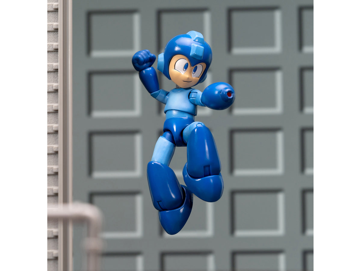 Mega Man 4.5" Moveable Figure with Accessories and Alternate Head and Hands "Mega Man" (1987) Video Game model