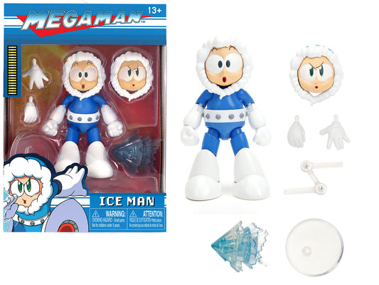 Ice Man 4" Moveable Figure with Accessories and Alternate Head and Hands "Mega Man" (1987) Video Game model