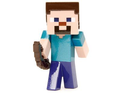 Set of 4 Diecast Figures "Minecraft" Video Game "Metalfigs" Series Diecast Models