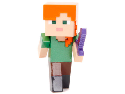 Set of 4 Diecast Figures "Minecraft" Video Game "Metalfigs" Series Diecast Models