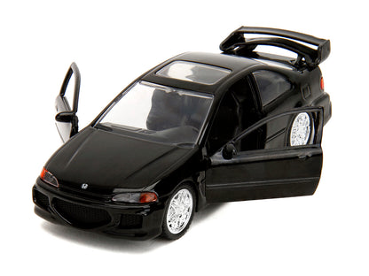 Heist Honda Civic EJ1 Black "The Fast and the Furious" (2001) Movie "Fast & Furious" Series 1/32 Diecast Model Car