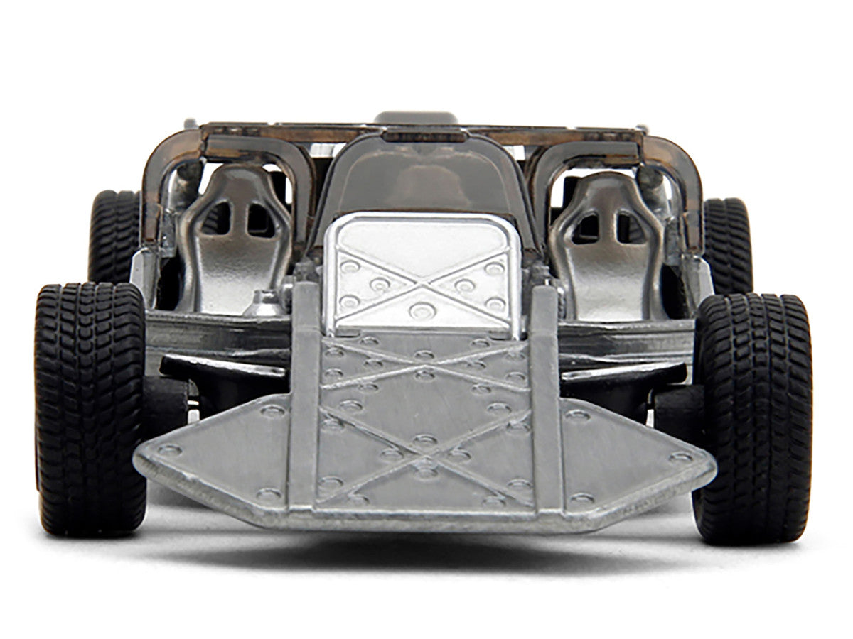 Flip Car Raw Metal "Fast & Furious 6" (2013) Movie "25 Years of Fast & Furious" Series 1/32 Diecast Model Car