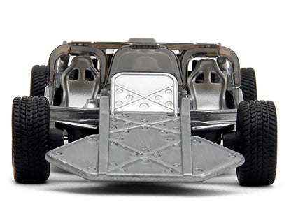 Flip Car Raw Metal "Fast & Furious 6" (2013) Movie "25 Years of Fast & Furious" Series 1/32 Diecast Model Car