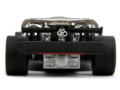 Flip Car Raw Metal "Fast & Furious 6" (2013) Movie "25 Years of Fast & Furious" Series 1/32 Diecast Model Car