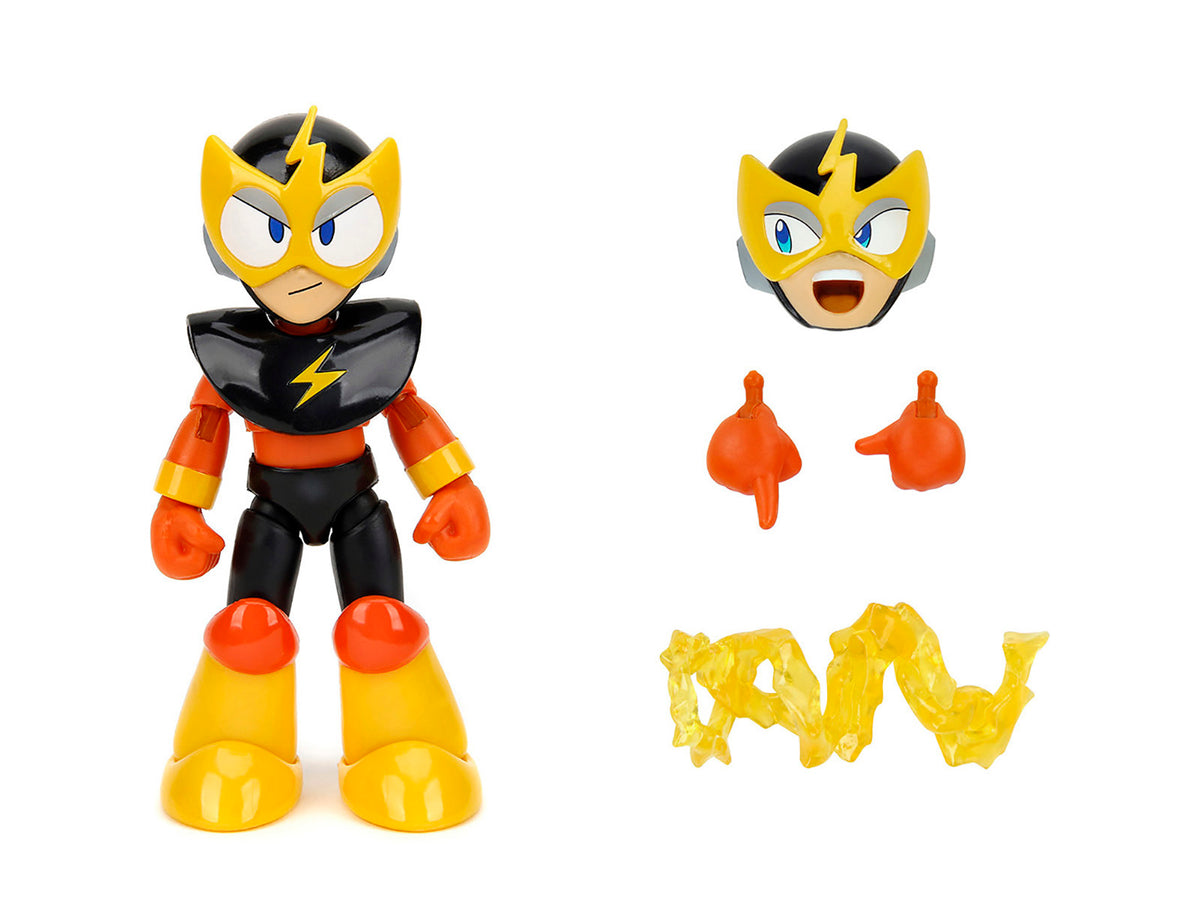 Elec Man 4.5" Moveable Figure with Accessories and Alternate Head and Hands "Mega Man" (1987) Video Game Model