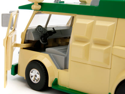 Party Wagon Green and Beige and Donatello Diecast Figure "Teenage Mutant Ninja Turtles" "Hollywood Rides" Series Diecast Model
