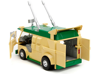 Party Wagon Green and Beige and Donatello Diecast Figure "Teenage Mutant Ninja Turtles" "Hollywood Rides" Series Diecast Model
