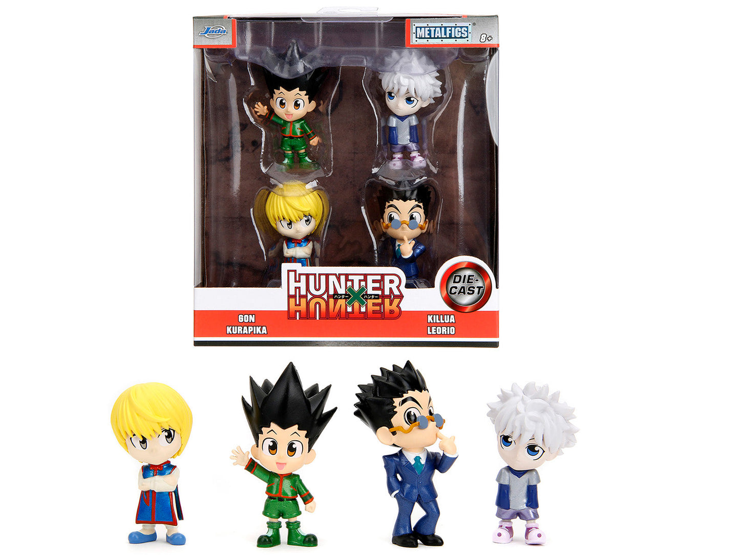 Set of 4 Diecast Figures "Hunter × Hunter" (2011-2014) TV Series "Metalfigs" Series Diecast Models