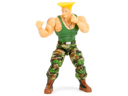 Guile 6" Moveable Figure with Accessories and Alternate Head and Hands "Ultra Street Fighter II: The Final Challengers" (2017) Video Game Model
