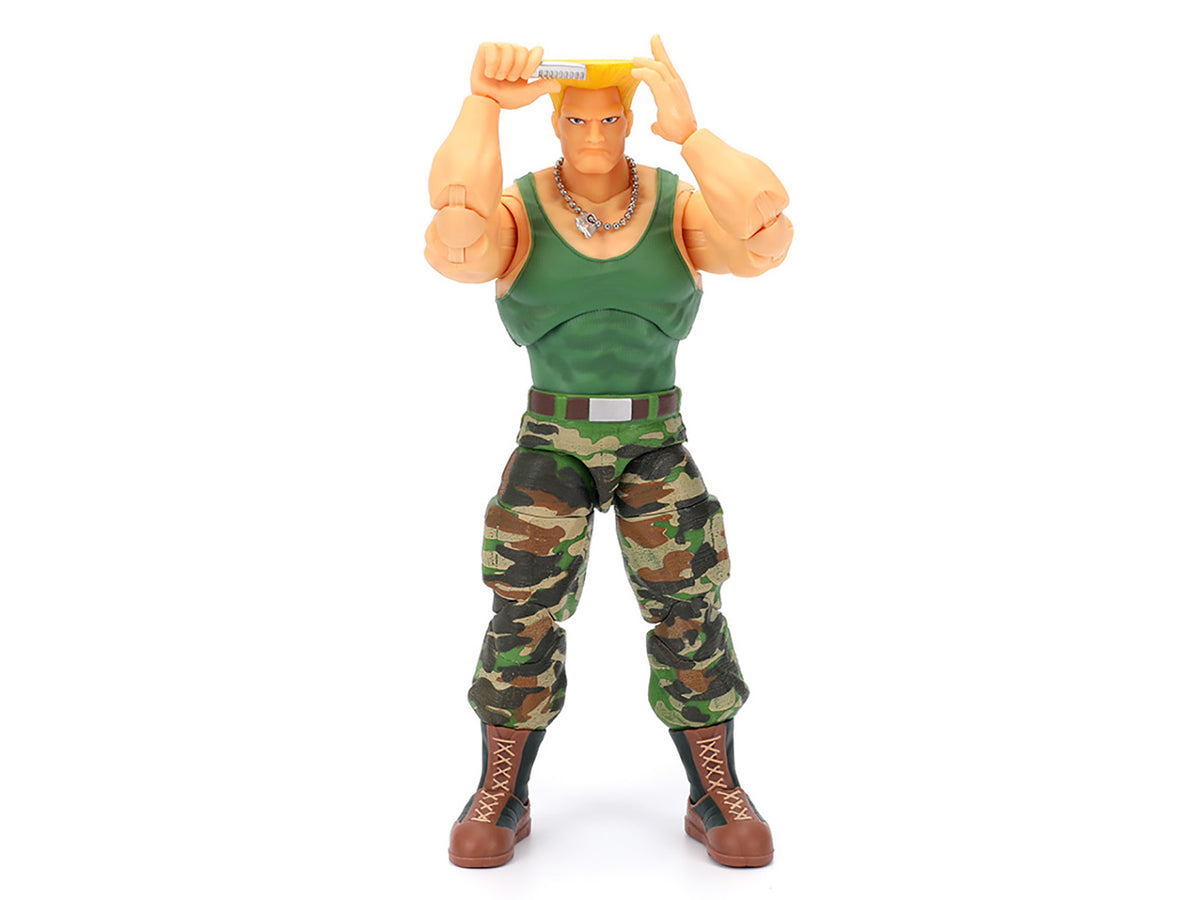 Guile 6" Moveable Figure with Accessories and Alternate Head and Hands "Ultra Street Fighter II: The Final Challengers" (2017) Video Game Model