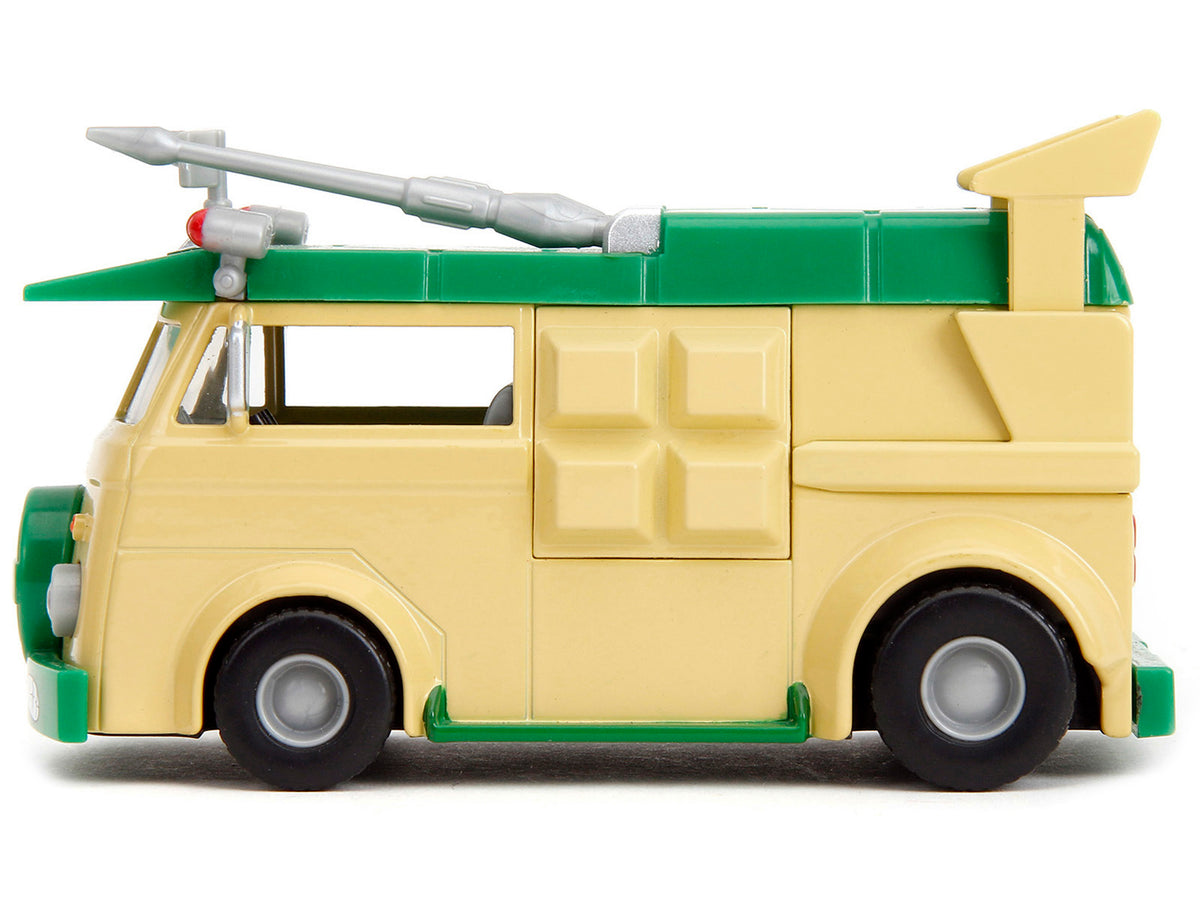 Party Wagon Green and Beige "Teenage Mutant Ninja Turtles" "Hollywood Rides" Series Diecast Model Car