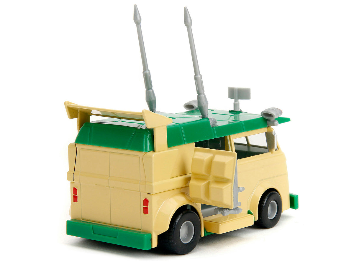 Party Wagon Green and Beige "Teenage Mutant Ninja Turtles" "Hollywood Rides" Series Diecast Model Car